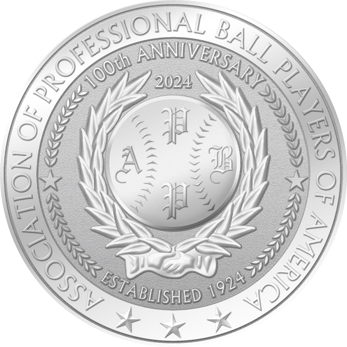 The Association of Professional Ball Players of America Collector’s Edition 100th Anniversary Coin Back