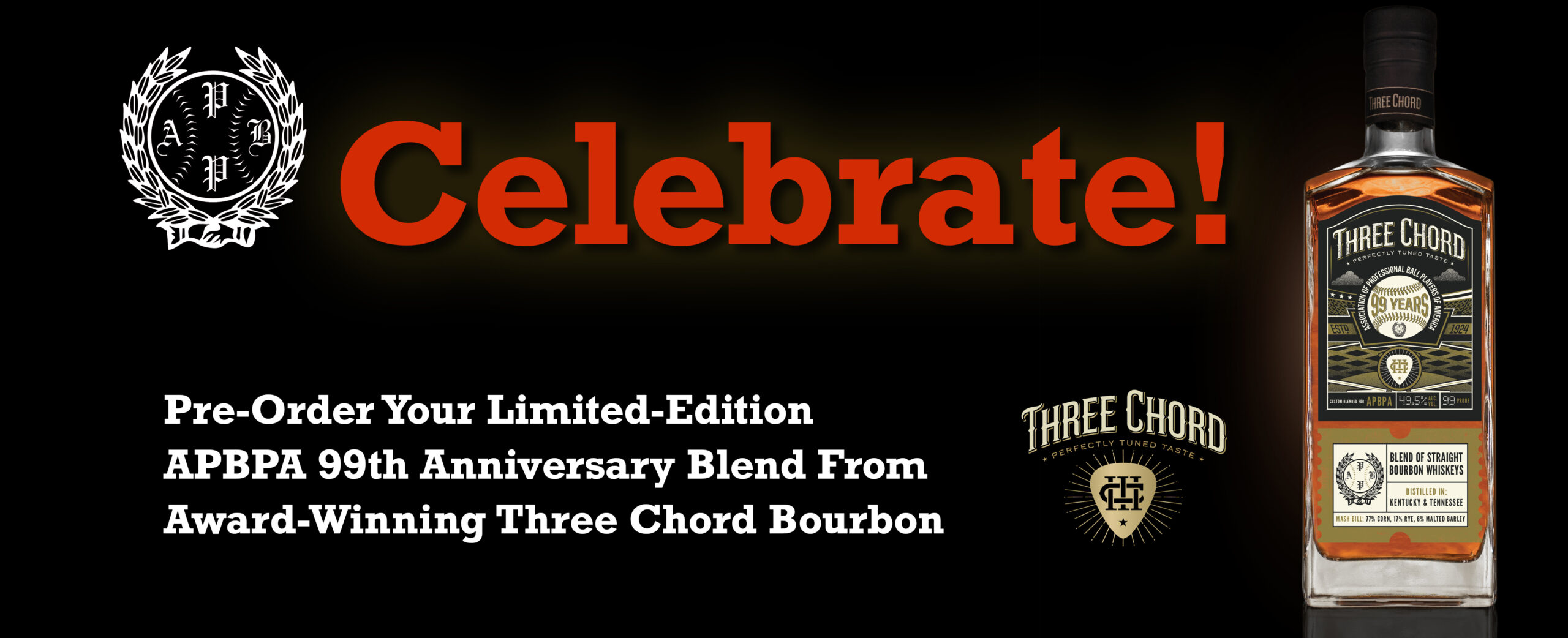 Celebrate! Pre-Order Your Limited-Edition APBPA 99th Anniversary Blend From Award-Winning Three Chord Bourbon